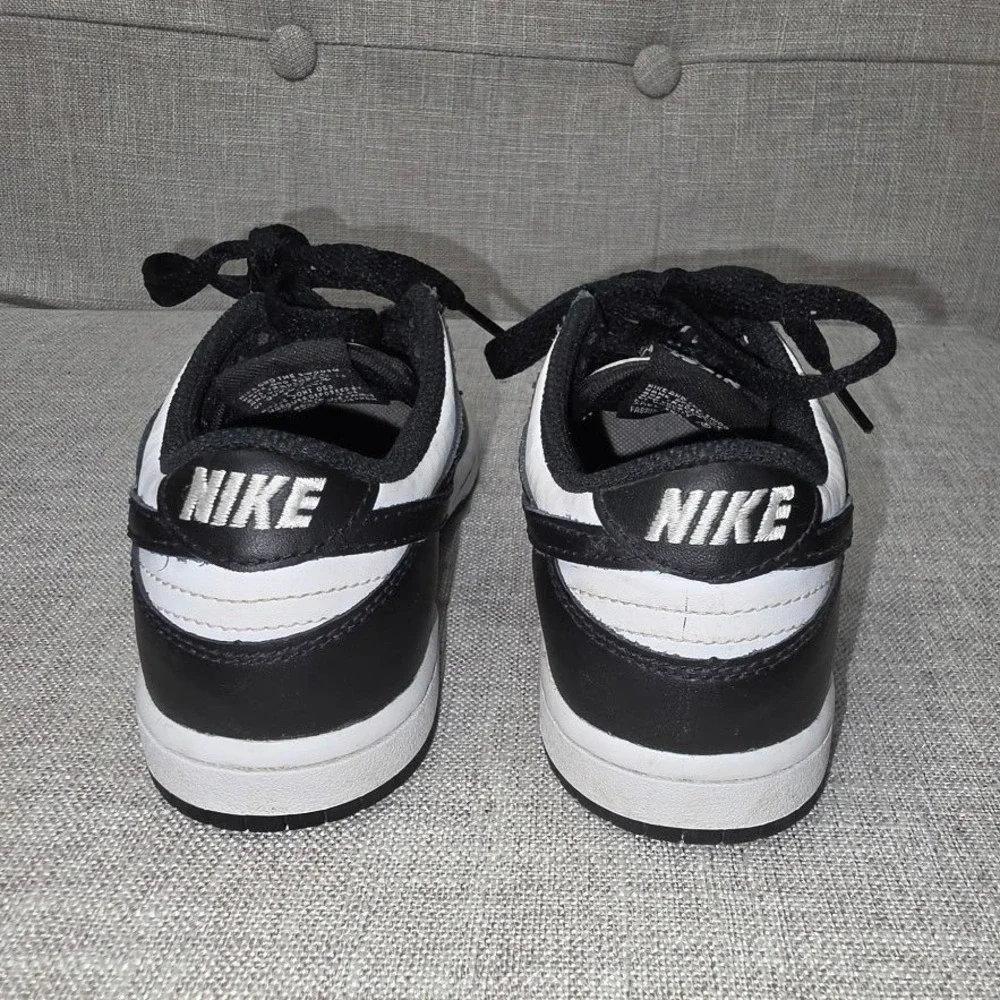 Nike Dunk Low Panda White Black Kids Sneakers CW1588-100 Size 13C